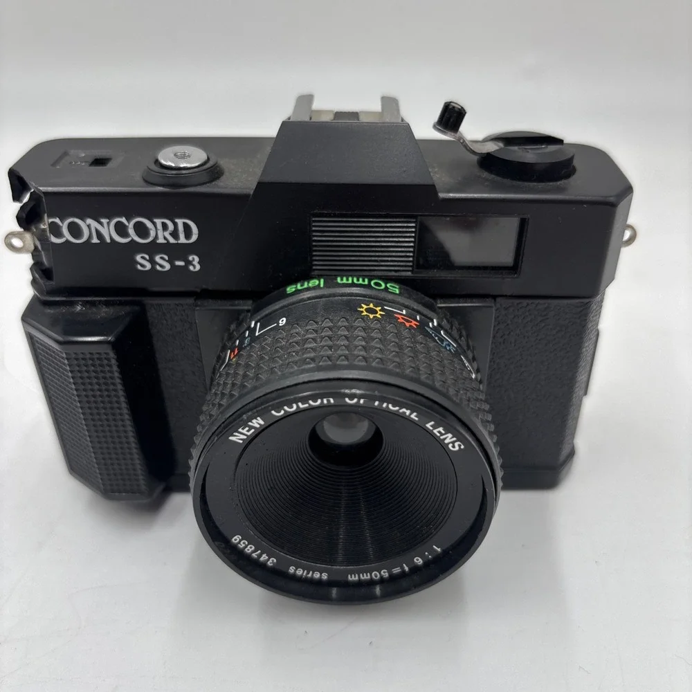 Vintage Concord SS-3 with 50mm New Color Optical Lens Parts Or Repair